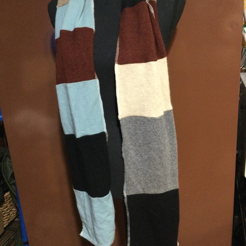 Patchwork Scarf Multi Colored Thin Scarf - image 1